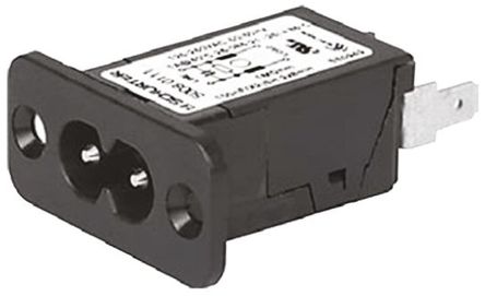 Schurter - 5008.0012 - Schurter 尲װ C8 IEC ˲ ͷ 5008.0012, Faston˽, 2.5A, 250 V 		