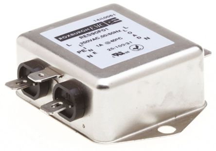 Roxburgh EMC - RES90F01 - Roxburgh EMC RES90 ϵ 1A 250 V , DC  60Hz ̰װ RFI ˲ RES90F01, Fast-OnӶ		