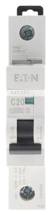 Eaton - AHC201 - Eaton Memera AHC ϵ 1 20 A MCB ΢Ͷ· AHC201, 10 kA Ͽ, C բ		