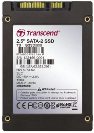 Transcend - TS32GSSD500i - Transcend SSD500 32 GB 2.5 in. ҵ  ̬Ӳ, SATA II ӿ		