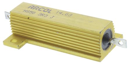 Arcol - HS50 3R3 J - Arcol HS50 ϵ�� HS50 3R3 J 50W 3.3�� ��5% ���� ��尲װ�̶�ֵ������, ����Ӷ�, ���Ƿ�װ		