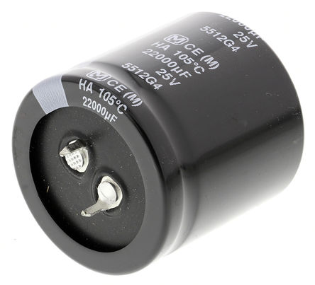 Panasonic - ECEC1EA223EJ - Panasonic HA ҧʽ ϵ 25 V 22000F ͨ  ECEC1EA223EJ, 20%ݲ, +105C		