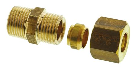 Legris - 0105 10 17 - Legris 10mm x 3/8 in BSPT  ֱ ͷ ͭ׽ͷ 0105 10 17		