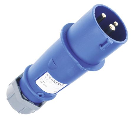 Mennekes - 248 - Mennekes ɫ 3P ҵԴ °װ ͷ 248, 16A, 230 V, IP44		