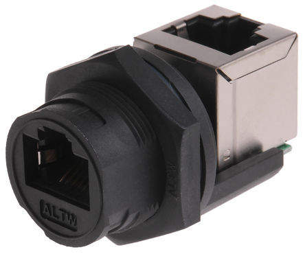 Amphenol - RCP-5SPFFV-TCU7001 - Amphenol IP67 8/8· Cat5e ĸ RJ45 ģ黯 RCP-5SPFFV-TCU7001, STP , 尲װ, ͭо		