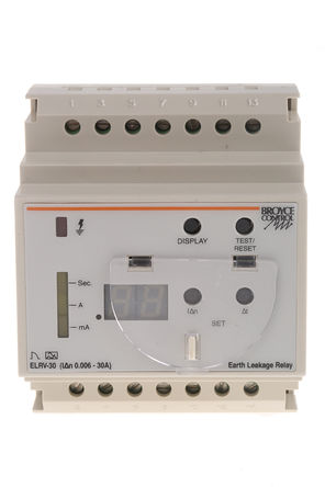 Broyce Control - ELRV-30 115VAC - Broyce Control ELRV ϵ 2 8 A ˲ʱʱ RCD  ELRV-30 115VAC, 6  30000mAբ, DIN찲װ		