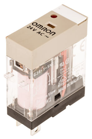 Omron - G2R-1-SN 24AC(S) - Omron G2R-1-SN 24AC(S) ˫ ʽ Ǳ̵, 10 A, 24V ac		