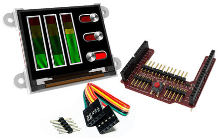 4D Systems - uOLED-160G2-AR - 4D Systems 1.7in Դ OLED ʾ uOLED-160G2-AR, 160 x 128, ýӿ		