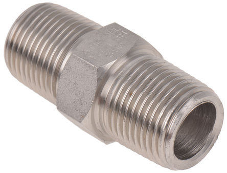 RS Pro - 3/8in Hex Nipple M/M - RS Pro 1.57in  ƹܼ 3/8in Hex Nipple M/M, ƽͷ, 3/8 in R  (ͷ1), 3/8 in R  (ͷ2) R(T) R(T)		