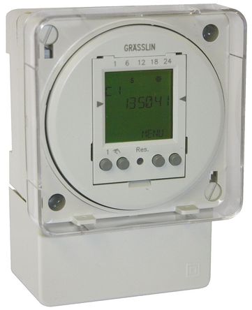 Grasslin - 03.87.0002.1 - Grasslin 1ͨ 氲װʱ 03.87.0002.1, ʱλ: ʱ֣, 24 V /ֱԴ		