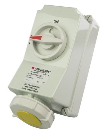 Mennekes - 5924A - Mennekes ɫ IP67 л 2P+E  5924A ,  32A, 110 V		