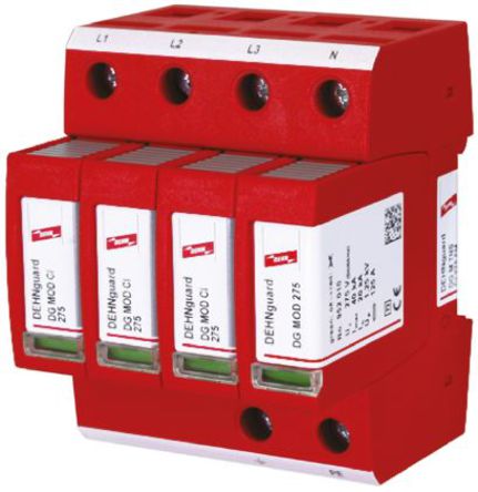 Dehn - DG M TNS CI 275 FM - Dehn DG ϵ 275 V  25kA 2 ͵ӿŵ DG M TNS CI 275 FM, DIN 찲װ, 72 x 73 x 90mm		