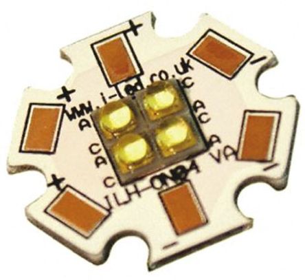 Intelligent LED Solutions - ILH-ON04-YELL-SC201. - ILS OSLON4 PowerStar ϵ 4 ɫ LED Բ ILH-ON04-YELL-SC201., 284 lm		