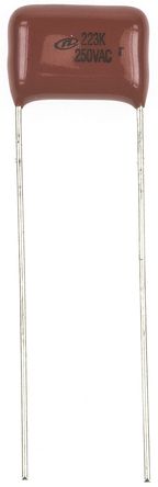 Nichicon - QXL2E223KTPT - Nichicon XL ϵ 22nF  Ĥ  (PET) QXL2E223KTPT, 10%ݲ, 250 V 		