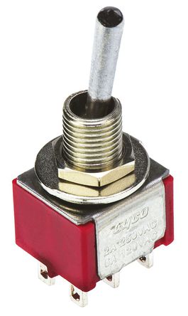 TE Connectivity - A201SYZQ04 - TE Connectivity ˫��˫�� �л����� 2-1825138-8, �� - ��, 5 A @ 28 V ֱ��		