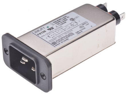 TE Connectivity - 20EJT1 - TE Connectivity װ C20 IEC ˲ ͷ 6609007-8, ζ˽, 20A, 250 V 		