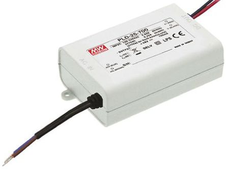 Mean Well - PLD-25-700 - Mean Well LED  PLD-25-700, 127  417 V ֱ90  295 V , 24  36V, 700mA, 25.2W		