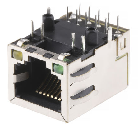 Bel-Stewart - SI-61012-F - Bel-Stewart MagJack ϵ 8P8C· ĸ RJ45 ģ黯 SI-61012-F, STP , ͨ, ͭɫо		