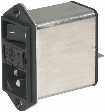 Schurter - DD12.2121.111 - Schurter 尲װ C14 IEC ˲ ͷ DD12.2121.111, Ӷӣ6.3 x 0.8 mm˽, 2A, 250 V 		