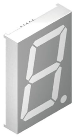 Kingbright - SA23-11SEKWA - Kingbright 1ַ 7  ɫ LED  SA23-11SEKWA, 310 mcd, ҲС, 56.9mmַ, ͨװװ		