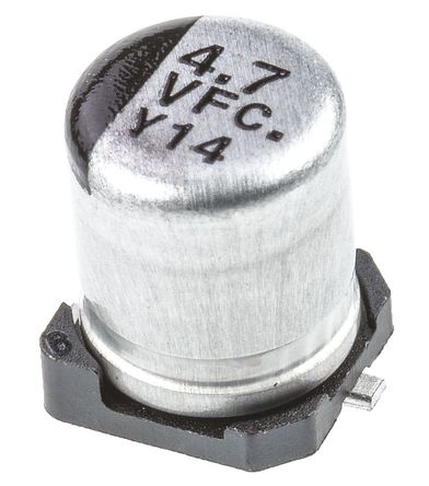 Panasonic - EEEFC1V4R7R - Panasonic FC SMD ϵ 35 V ֱ 4.7F SMD  EEEFC1V4R7R, 20%ݲ, +105C		