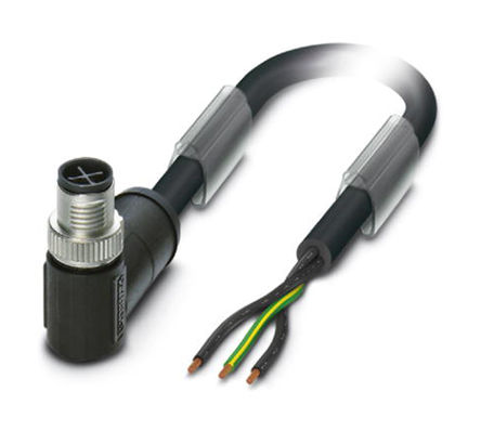 Phoenix Contact - 1411641 - Phoenix Contact 2m ɫ Դ 1411641, 3 Ź M12  ն˽ͷ, 16 A, 230 V		