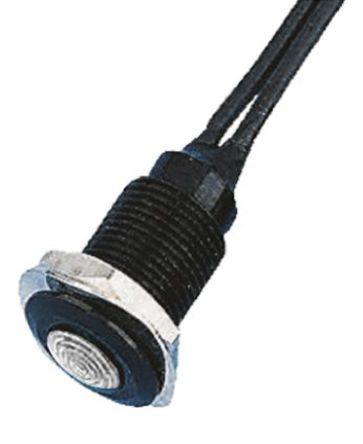 Oxley - OXL/CLH/100/12AC/FL30/WE - Oxley OXL/CLH/100/12AC/FL30/WE 7.1 mm Ƕʽ ɫ LED ָʾ, ߽Ӷ, 10.15mmװ׳ߴ, 12 V 		