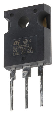 STMicroelectronics - STW15NK90Z - STMicroelectronics MDmesh, SuperMESH ϵ N Si MOSFET STW15NK90Z, 15 A, Vds=900 V, 3 TO-247װ		