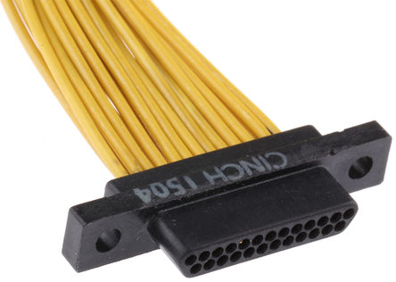 Cinch - DCDA-25P-6E2-18.0B - Cinch DCDA ϵ 1.27mm ھ 25 · ߵ Micro-D  ͷ DB0000300E252B0, , 0.457m 		