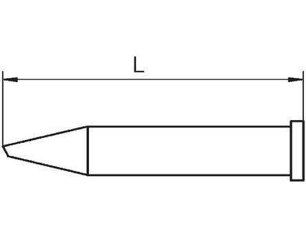 Weller - T0054471899 - Weller XT ϵ XT F 30, 1.2 mm 30 ֱԲ׶ ͷ, ʹWP120 ӱ		