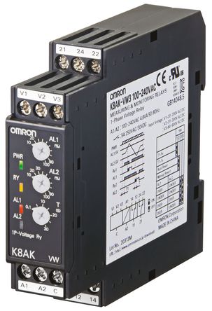 Omron - K8AK-VW3 24VAC/DC - Omron 1 ѹ ؼ̵ K8AK-VW3 24VAC/DC, ˫ , 24 V /ֱ		