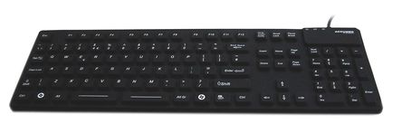 Ceratech - KYBNA-SIL-105CBK - Ceratech ɫ PS/2  USB  QWERTYӢ  KYBNA-SIL-105CBK		