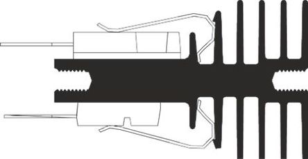 AAVID THERMALLOY - 0S507/50/B - AAVID THERMALLOY ɫ ɢ 0S507/50/B, 6.49K/W, аװ, 50 x 30 x 47.2mm		