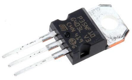 STMicroelectronics - STP35NF10 - STMicroelectronics STripFET ϵ Si N MOSFET STP35NF10, 40 A, Vds=100 V, 3 TO-220װ		