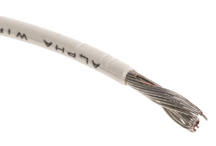 Alpha Wire - 6717 WH005 - Alpha Wire EcoWire ϵ 30m ɫ 14 AWG о ڲߵ 6717 WH005, 2.09 mm2 , 41/0.25 mm оʾ, 600 V		
