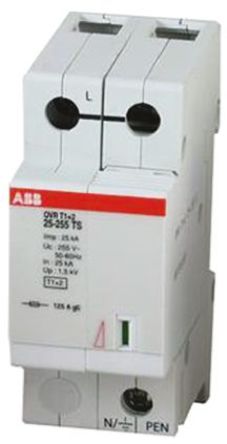ABB - OVR T1+2 25-255 TS - ABB OVR ϵ 255 V 25kA ӿŵ OVR T1+2 25-255 TS, DIN 찲װ, 35 x 65 x 85mm		
