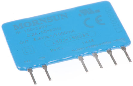 RS Pro - LS05-15B03S - RS Pro 3.3W  ǶʽģʽԴ SMPS LS05-15B03S, 100  400 V dc, 85  264 V ac, 3.3V, 1A, 65%Ч, ΢ͷװ		