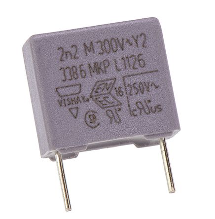 Vishay - BFC233860222 - Vishay MKP 338 ϵ 2.2nF ۱ϩ (PP) BFC233860222, 20%, 300 V , ͨ		