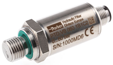 Parker - PTDVB0601B1C2 - Parker 0  60bar Һѹѹ PTDVB0601B1C2, BSP 1/4, M12, 12  36V dcԴ, 0  5V dcź		