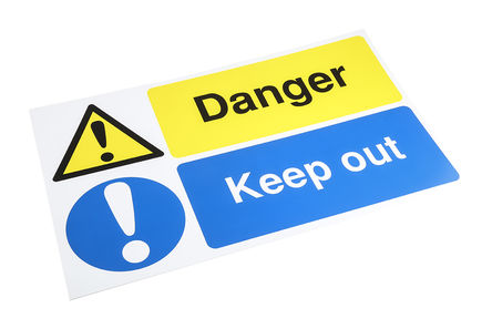 Signs & Labels - HA13829R - Signs & Labels HA13829R ɫ/ɫ/ɫ/ɫ Ӣ PP Ӳ ֹ־ “Danger Keep Out“ DangerΣգ, 500 x 300mm		