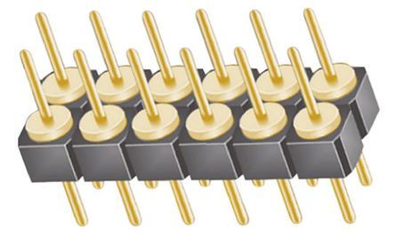 Samtec - TD-106-G-A - Samtec TD ϵ 12· 2.54mmھ (2) ֱ Ź TD-106-G-A, Ӷ˽, 1A, ͨ		