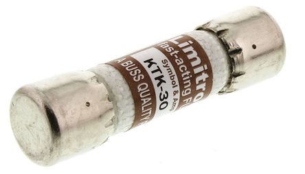 Cooper Bussmann - KTK-30 - Cooper Bussmann F۶ٶ 30A ʽ۶ KTK-30, 10.3 x 38.1mm		