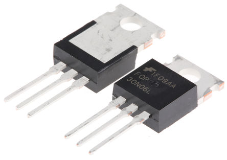 Fairchild Semiconductor - FQP30N06L - Fairchild Semiconductor QFET ϵ Si N MOSFET FQP30N06L, 32 A, Vds=60 V, 3 TO-220װ		