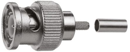 Telegartner - J01002A0010 - Telegartner 75 ֱ °װ  BNC  J01002A0010, 0  4GHz, ѹ ˽, 1.2/4.9, 		