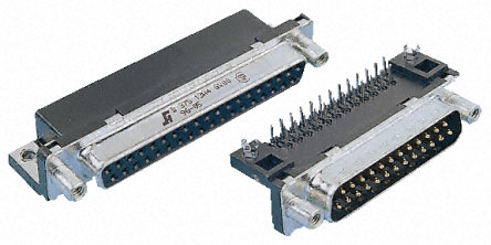 Amphenol FCI - D37P13A4GV00LF - Amphenol FCI Delta D ϵ 2.76mm ھ 37 · ֱ ͨװװ PCB D-sub  ͷ D37P13A4GV00LF		