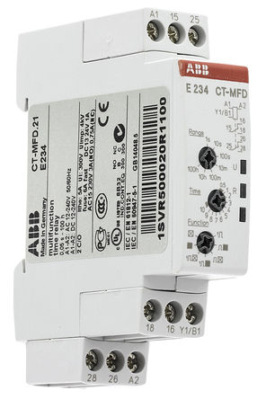 ABB - CT-MFD.21 - ABB ๦ ʱ̵ CT-MFD.21, 0.05 s  100 h, ˫˫, 2, DPDTSPDT, 12  24 V /ֱ		