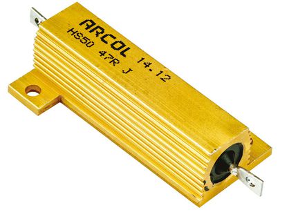Arcol - HS50 47R J - Arcol HS50 ϵ�� HS50 47R J 50W 47�� ��5% ���� ��尲װ�̶�ֵ������, ����Ӷ�, ���Ƿ�װ		