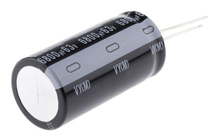 Nichicon - UVY1J682MRD - Nichicon VY ϵ 63 V 6800F ͨ  UVY1J682MRD, 20%ݲ, +105C, 5101-4װ		