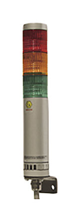 Patlite - AR-070-222-1-R - LED ź, 1 Ԫ, ɫ, 24 V /ֱ AR-070		