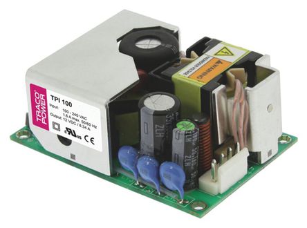 TRACOPOWER - TPI 100-115A-J - TRACOPOWER 100W  ǶʽģʽԴ SMPS TPI 100-115A-J, 120  370 V dc, 85  264 V ac, 15V dc, 6.67A		